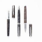 Tom Hessin Edinburgh Collection Stockbridge Stone Fountain Pen With Chrome Trim & Stainless Steel Extra Fine Nib