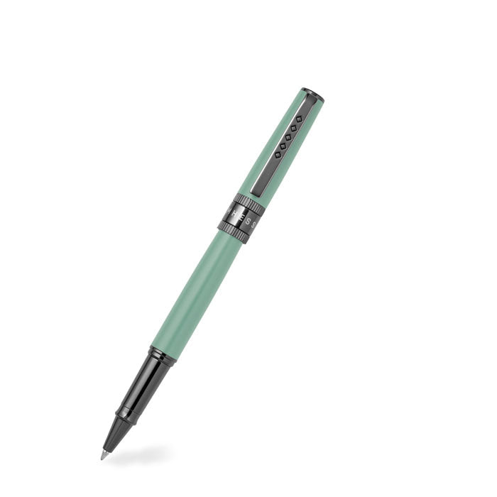 Tom Hessin Rebel Collection Cambridge Blue Rollerball Pen With Gunmetal Trim