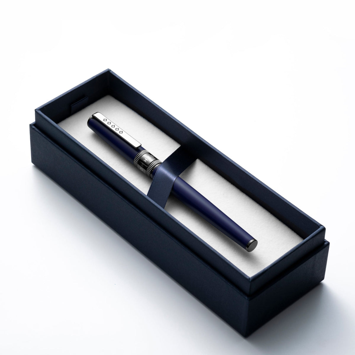 Tom Hessin Rebel Collection Oxford Blue Ballpoint Pen With Gunmetal Trim