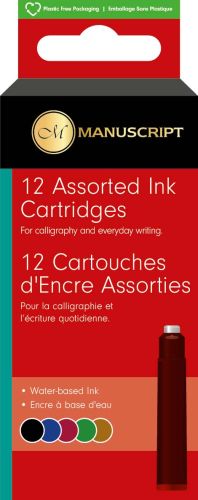 12 Manuscript Assorted Ink Cartridges